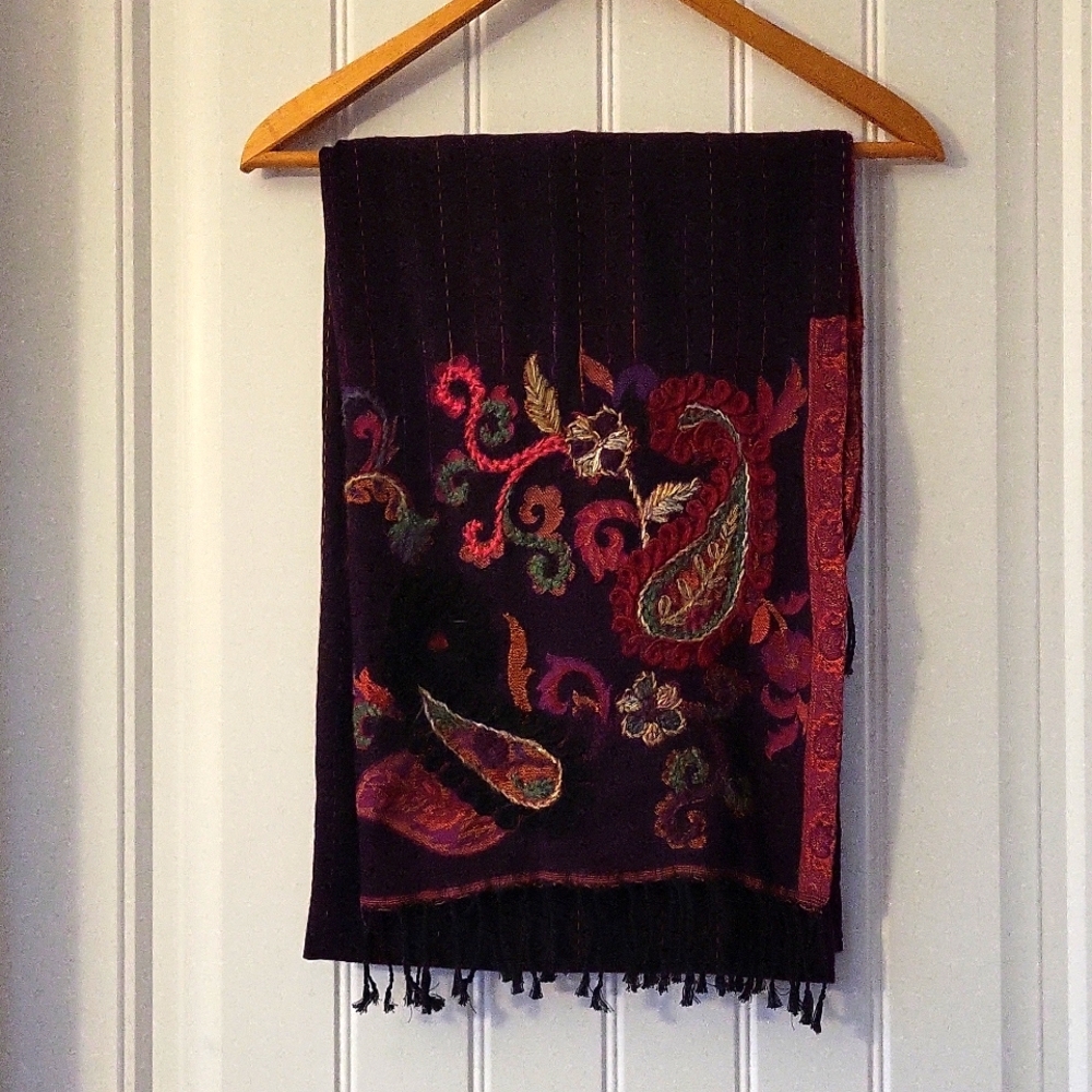 Beautiful hand embroidered scarf
